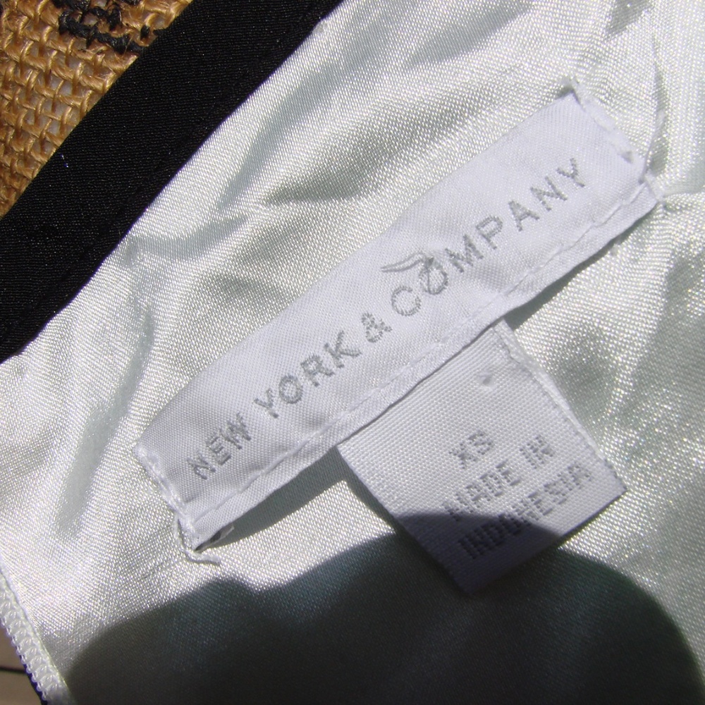 1480 New York & Co green Geometric print Dress XS - Picture 8 of 8